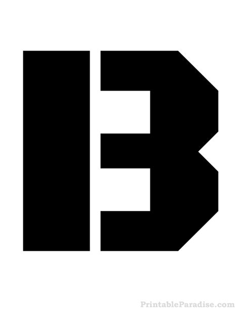 Printable Letter B Stencil Print Stencil For Letter B