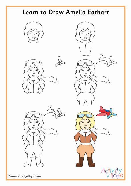 Amelia earhart coloring pages home template. Amelia Earhart Coloring Page Fresh Learn to Draw Amelia ...