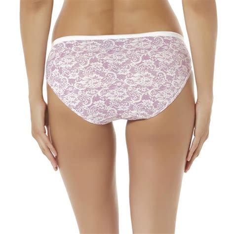 Hanes Womens 6 Pack Lace Effects Bikini Panties