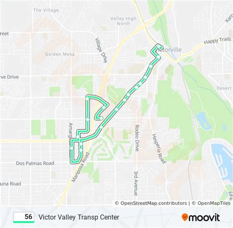 56 Route Schedules Stops And Maps Victor Valley Transp Center Updated