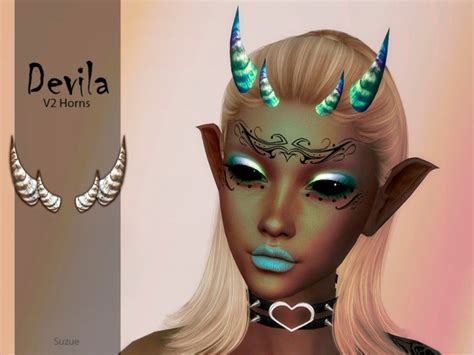 Devila Horns V2 By Suzue At Tsr Sims 4 Updates