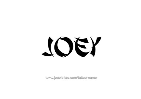 Joey Name Tattoo Designs