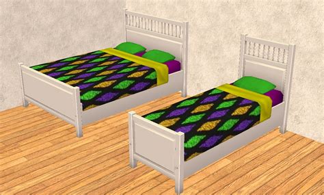 Theninthwavesims The Sims 2 Mardi Gras Bedding