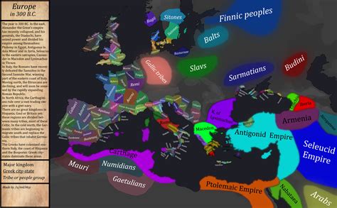 Detailed Map Of Europe In 300 Bc Rimperator