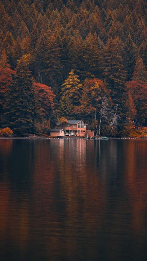 Lake House Canada Iphone Wallpaper Iphone Wallpapers