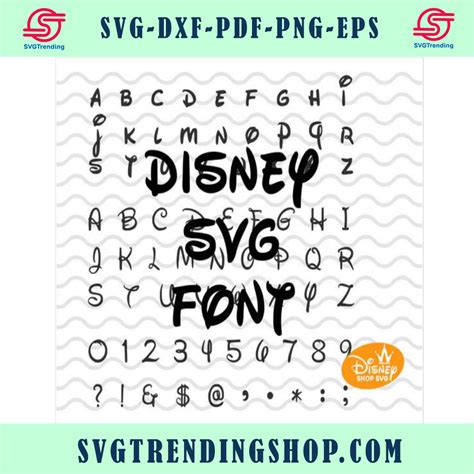 Disney Fonts Svg Disney Font Svg Disney Font Png Disn