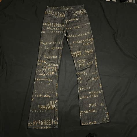 Hysteric Glamour Hysteric Glamour Sex Typewriter Denim Grailed
