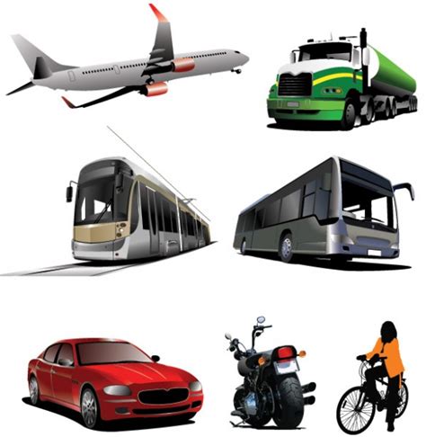 7 Transport Vehicle Vector Graphics Welovesolo
