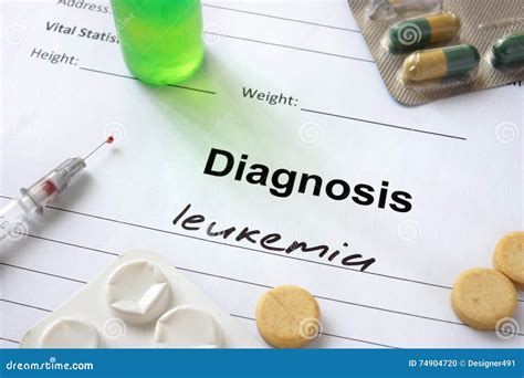 Diagnosis Leukemia Stock Photo Image Of Form Neoplasm 74904720