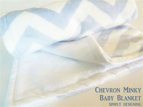 Chevron Minky Baby Blanket