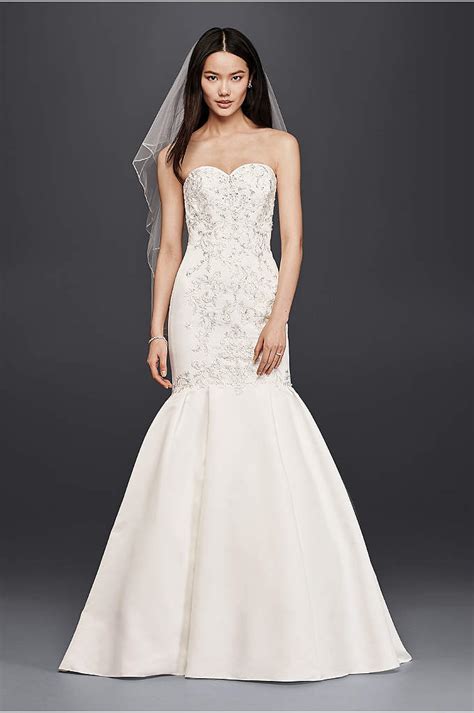 Soft Lace Wedding Dress With Low Back Davids Bridal