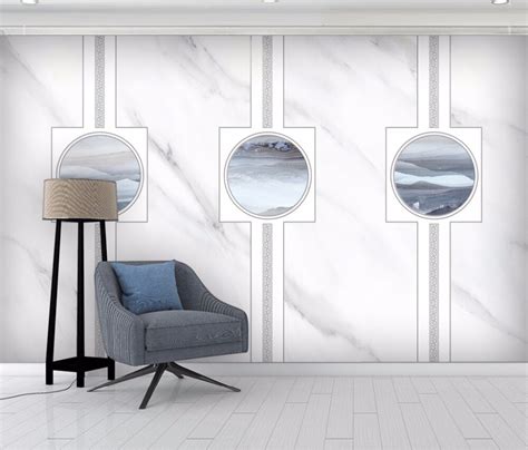 8d Papel Mural Grey Texture Geometry Marble 3d Stone Wallpaper Mural 3d