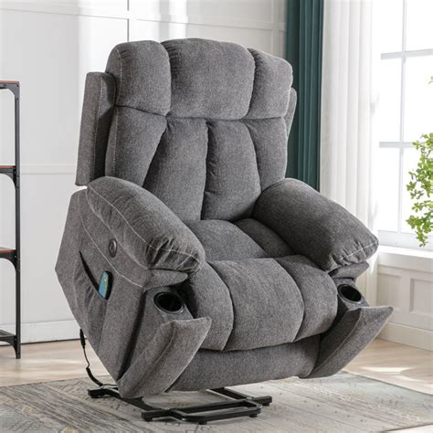 Latitude Run® 405 Wide Contemporary Microsuede Very Comfortable Power Reclining Heated Massage