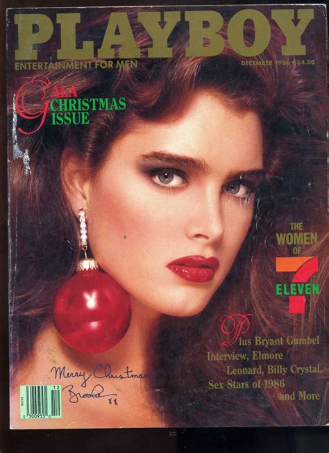 Playboy Magazine December 1986 Brooke Shields Christmas Gala Issue