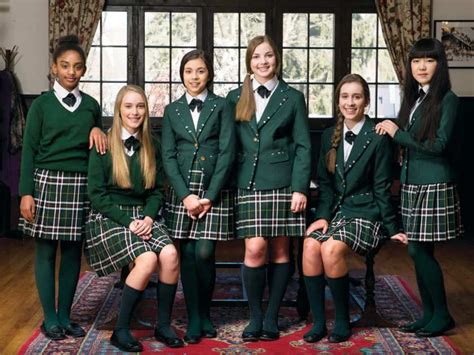 School Uniforms Students At Elmwood School In Canada Wearing Their New