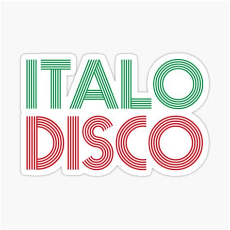 Italo Disco Stickers Redbubble