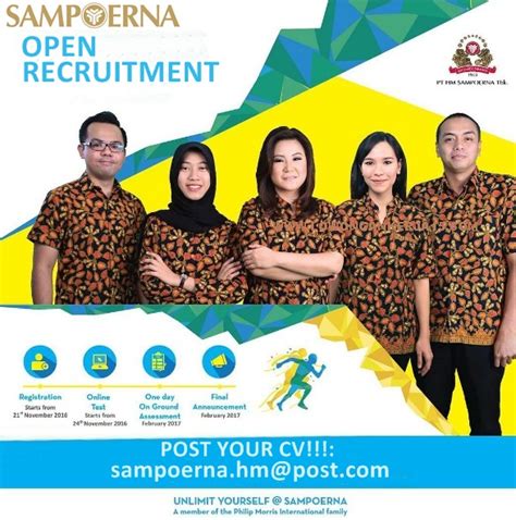 Info Lowongan Kerja PT HM Sampoerna Tbk Recruitment Universitas