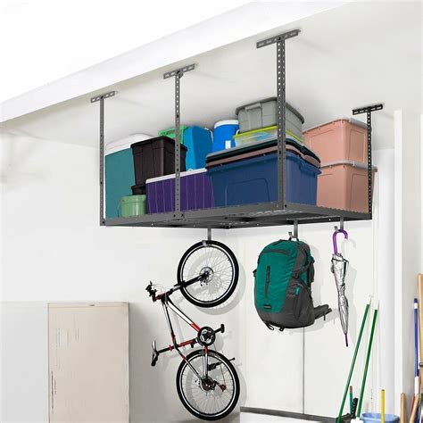 Fleximounts Overhead Garage Storage Adjustable Ceiling Storage Rack