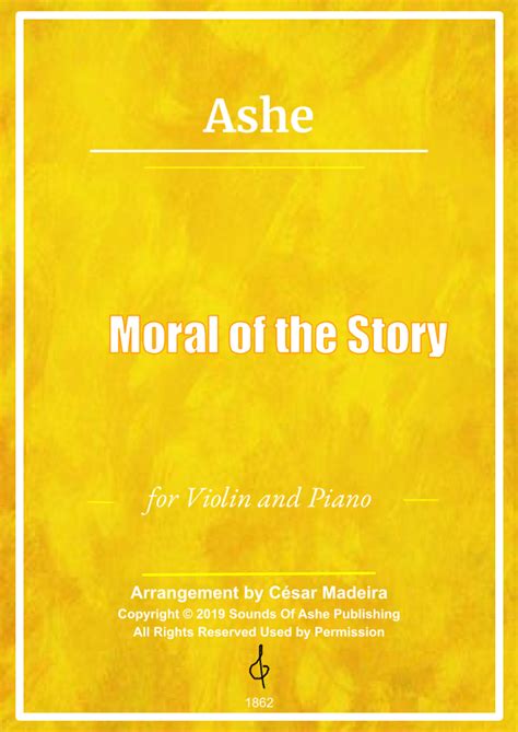 Moral Of The Story Arr César Madeira Sheet Music Ashe Violin And
