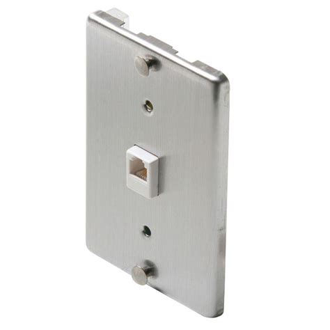 Cat5 wall plate wiring diagram collection. Steren 1 Gang Wall Phone Jack- Steel-ST-300-095 - The Home ...