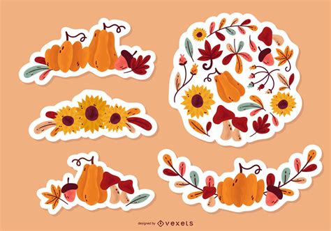 Fall Stickers Svg
