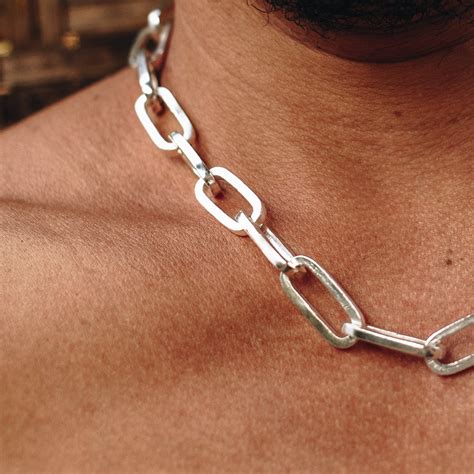 Big Chain Link Necklace 925 Sterling Silver Jewelrylab