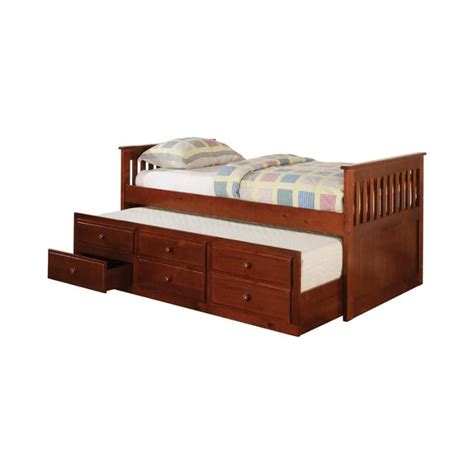 300105 Coaster Furniture Captains Bed With Trundle