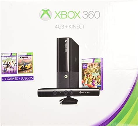 Xbox 360 4gb Kinect Holiday Bundle With 3 Games Forza
