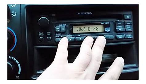 Why Does My Honda Radio Say Error E? - Honda The Other Side