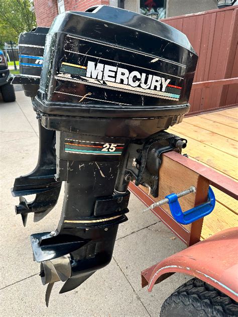 25 Hp Mercury Outboard Boat Parts Trailers And Accessories Winnipeg