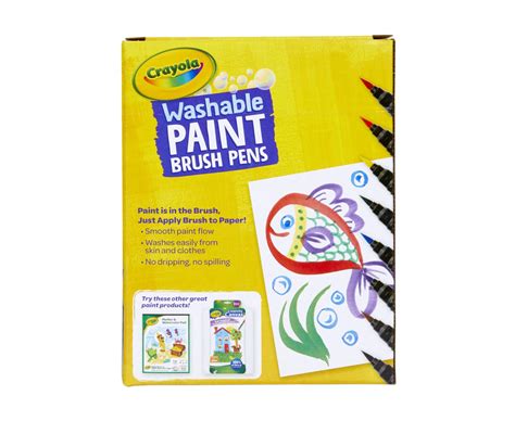 Crayola No Drip Paint Brush Pens Assorted Colors Set 40 Count