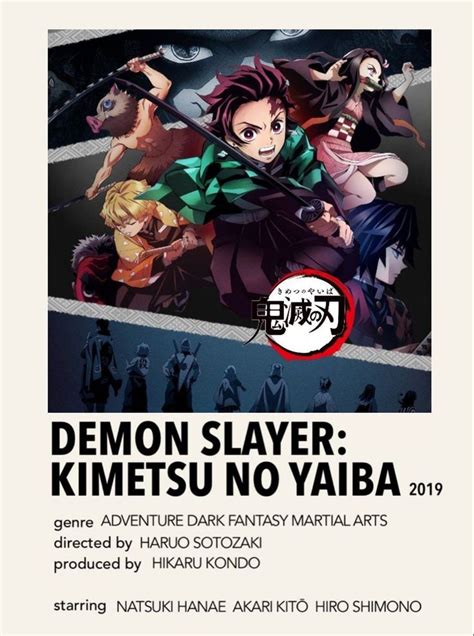 Kimetsu No Yaiba Poster Anime