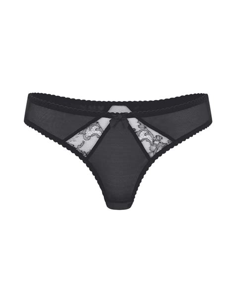 Deanna Thong In Black By Agent Provocateur Outlet