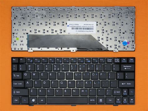 Msi U135 U135dx U160x U160 U180 Black Frame Laptop Keyboard Black