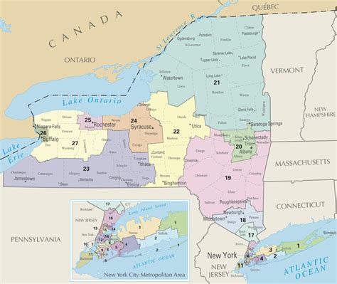 New Yorks Congressional Districts More And Maps On The Web