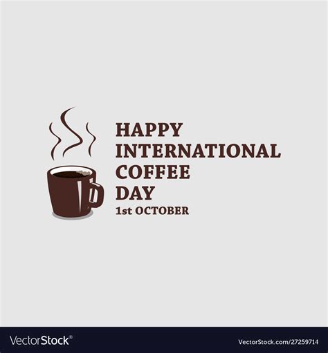 International Coffee Day Stock Royalty Free Vector Image