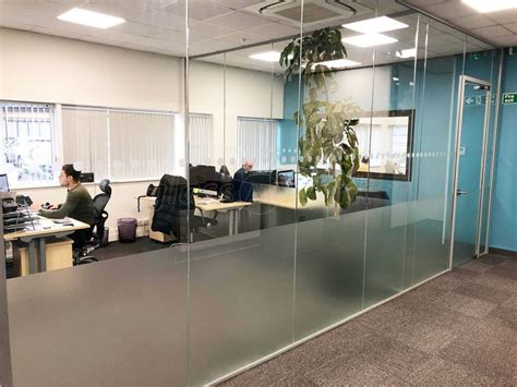 Acoustic Commercial Glazed Office Partition Fit Out For Gfd Trading