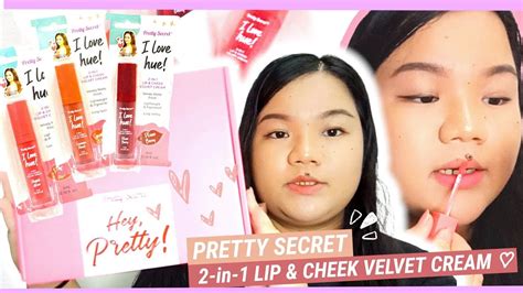 Pretty Secret New 2 In 1 Lip And Cheek Velvet Cream Php 149 Lang First