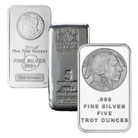 Westminster Mint 5 Oz Silver Bar 999 Fine Silver