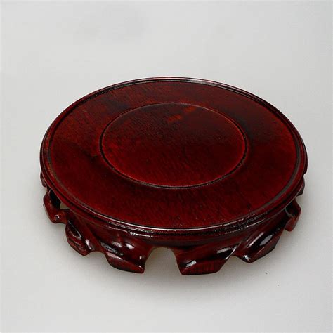 Wooden Round Vase Base