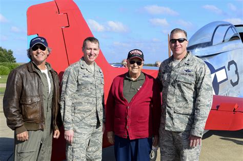 Tuskegee Airman Reunites With Red Tail Royal Air Force Lakenheath