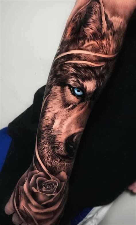 Mua ngay hình xăm dán tatoo chó sói mini mẫu f01. Ý nghĩa hình xăm chó sói mạnh mẽ, xăm hình đầu sói đẹp