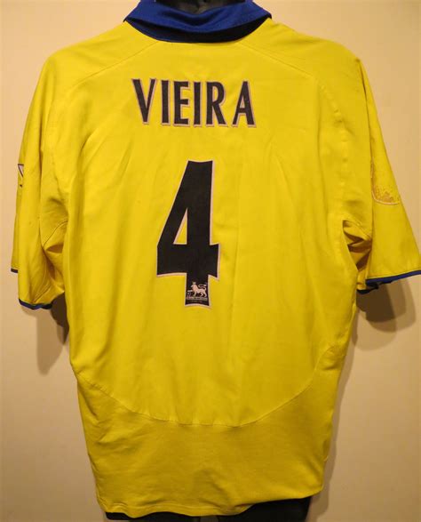 Patrick Vieira Arsenal Away Shirt By Nike Retro Football Shirts Retro Football Football Shirts