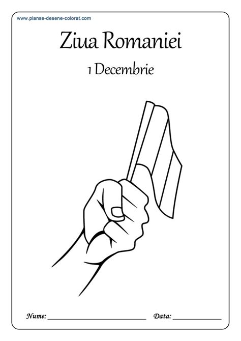 Planse De Colorat De Ziua Romaniei Decembrie Peace Gesture Desene De Colorat Ideas In