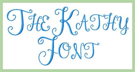 Kathy Monogram Font Kathy Monogram Font Large Letters Are 3 Inch Smal