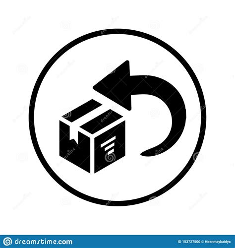 Box, Delivery, Easy Returns, Return Icon Stock Illustration - Illustration of package, arrow ...