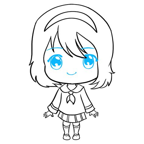 How To Draw An Anime Chibi Girl Really Easy Drawing Tutorial Chibi