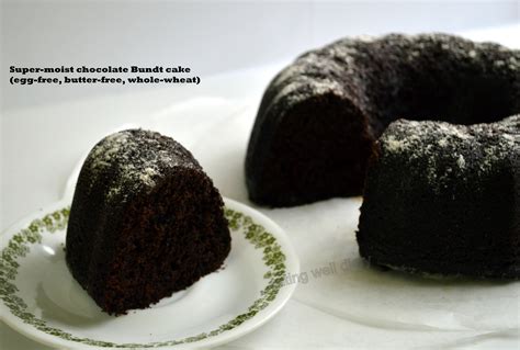 Super Moist Chocolate Bundt Cake Egg Free Whole Wheat Vegan