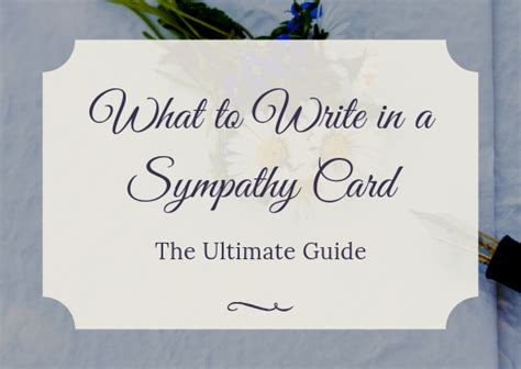 What To Write In A Sympathy Card For Brother Law