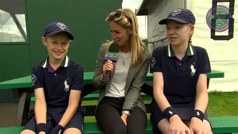 From 28 june to 11 july. Live @ Wimbledon's Rachel Stringer meets the ball boys and ...